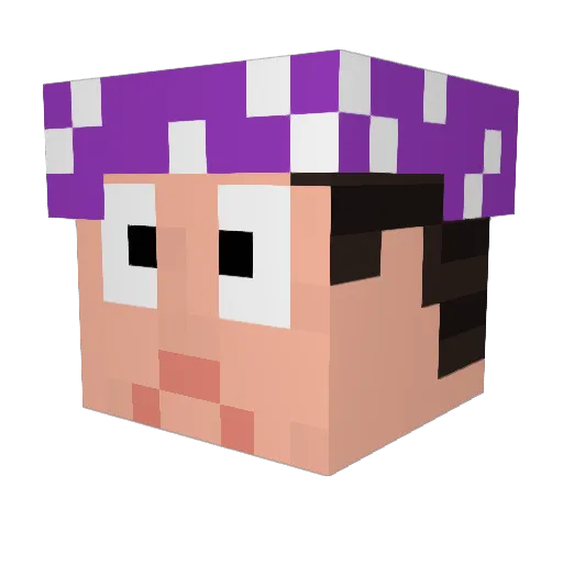 CESLopez Minecraft avatar head, 3D render
