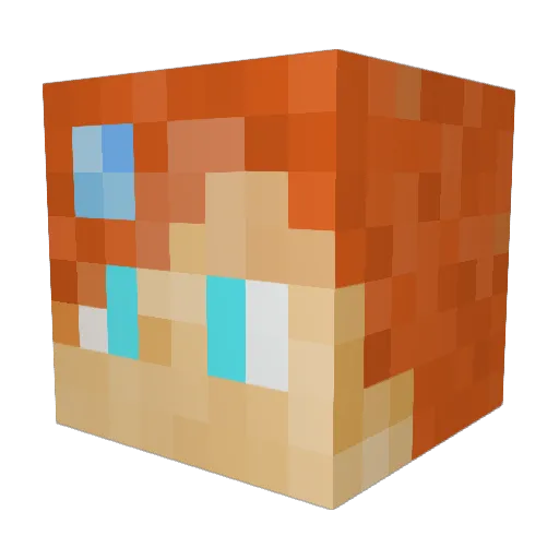 CESSY2014 Minecraft avatar head, 3D render