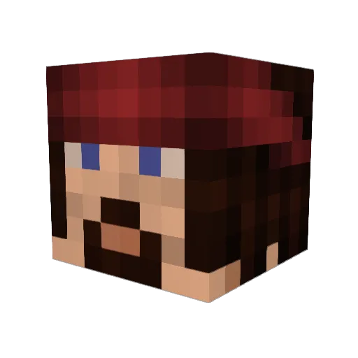 CE_MO Minecraft avatar head, 3D render