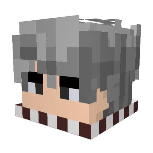 CEpe100 Minecraft avatar head, 3D render