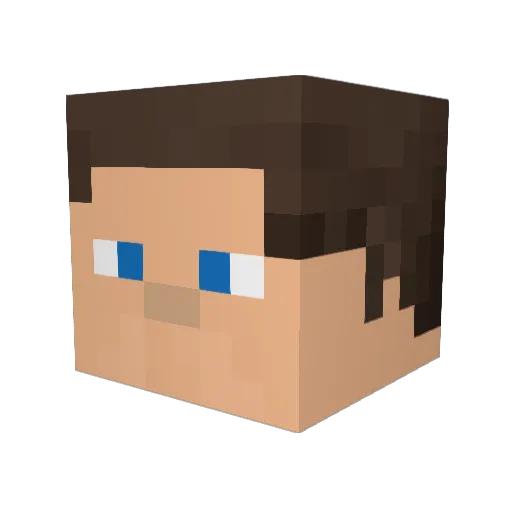 CFD150 Minecraft avatar head, 3D render
