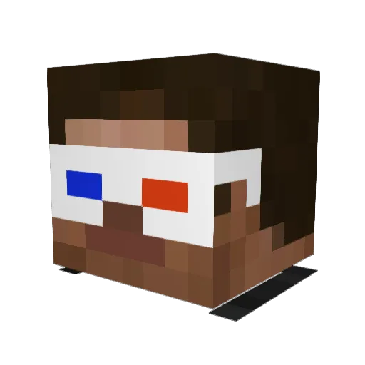 CFMaster17 Minecraft avatar head, 3D render