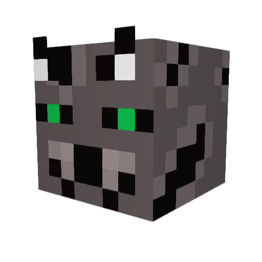 CFaSM Minecraft avatar head, 3D render