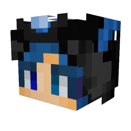 CFret Minecraft avatar head, 3D render