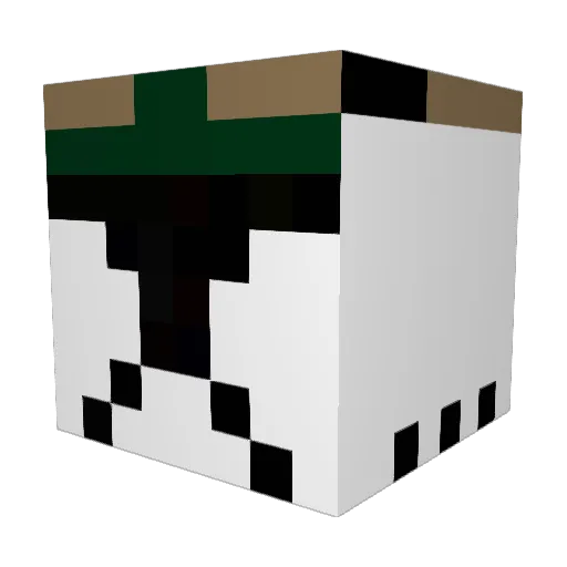 CGCJ123 Minecraft avatar head, 3D render