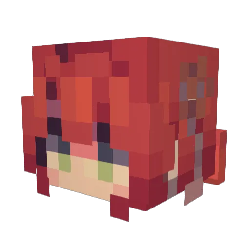 CGPlayzBoi Minecraft avatar head, 3D render