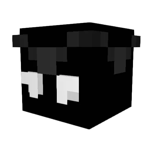 CGRatboy Minecraft avatar head, 3D render
