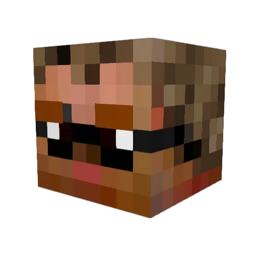 CGRozhon Minecraft avatar head, 3D render