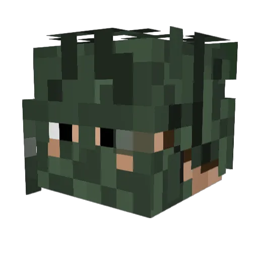 CGSw1ft Minecraft avatar head, 3D render