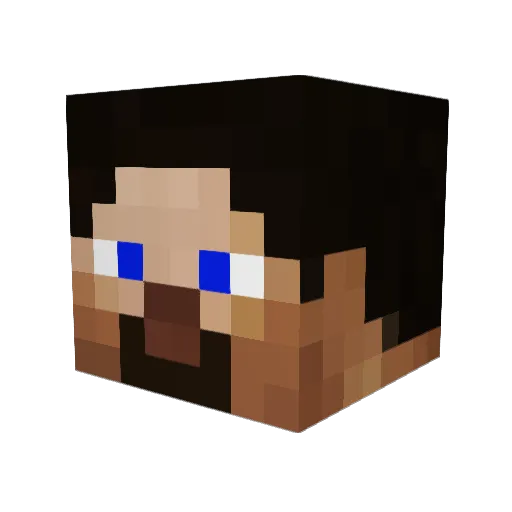 CG_Delta Minecraft avatar head, 3D render