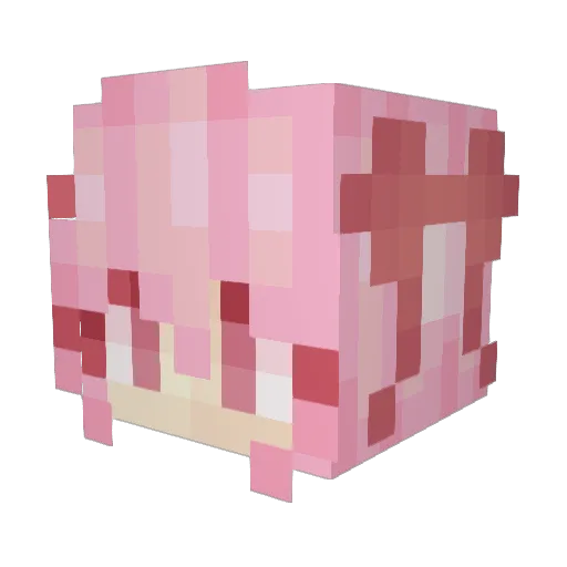 CGeforce Minecraft avatar head, 3D render