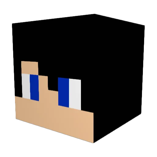 CGgamin Minecraft avatar head, 3D render