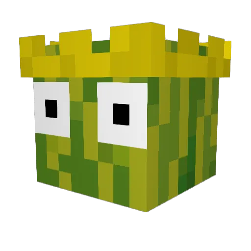 CGhev Minecraft avatar head, 3D render