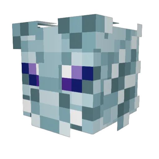 CH0K0L4TE Minecraft avatar head, 3D render