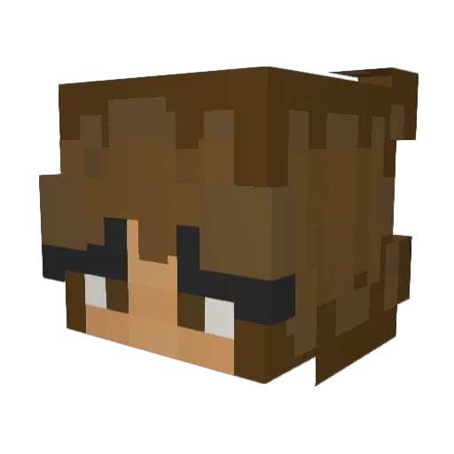 CH0K3_M3 Minecraft avatar head, 3D render