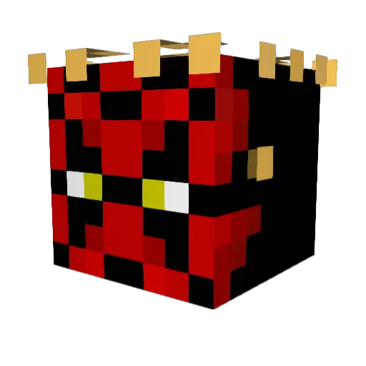 CH0PEY Minecraft avatar head, 3D render