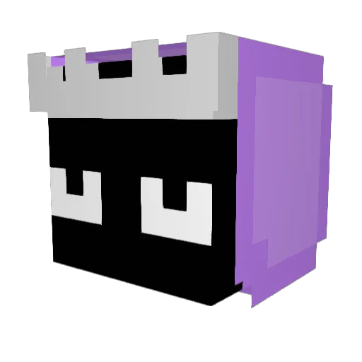 CH1ZH Minecraft avatar head, 3D render