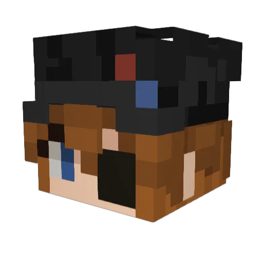 CH3MIXx Minecraft avatar head, 3D render