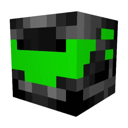 CH41N3DW0LF55 Minecraft avatar head, 3D render