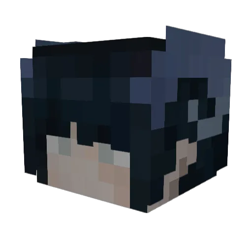 CH4RLOTT3_ Minecraft avatar head, 3D render