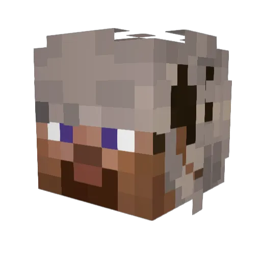 CH4RM3R Minecraft avatar head, 3D render