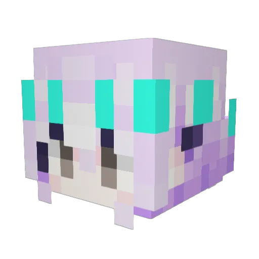 CH996 Minecraft avatar head, 3D render