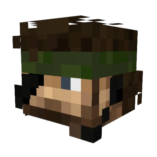 CHABO313 Minecraft avatar head, 3D render