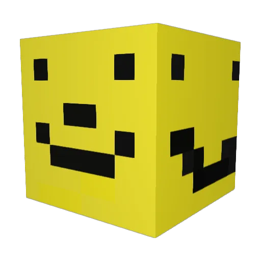CHACHIBONG Minecraft avatar head, 3D render