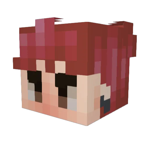 CHAD77777777777 Minecraft avatar head, 3D render