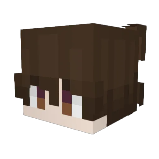 CHAIIINSAWBLOOOD Minecraft avatar head, 3D render
