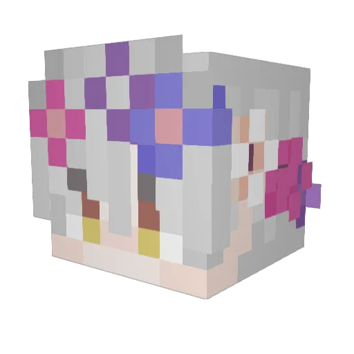 CHAJES Minecraft avatar head, 3D render
