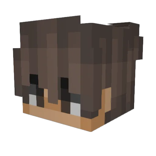 CHAMO201 Minecraft avatar head, 3D render