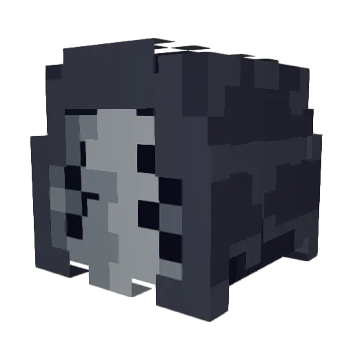 CHAMPION221 Minecraft avatar head, 3D render