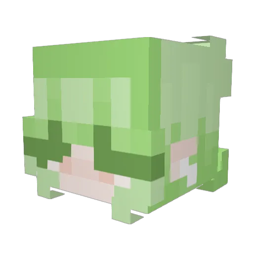 CHAMPlONS Minecraft avatar head, 3D render