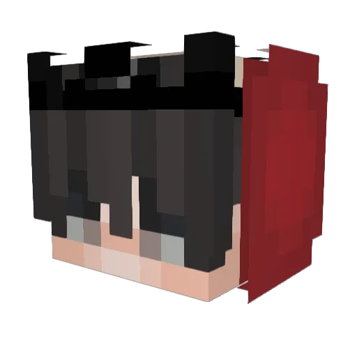 CHANGE4 Minecraft avatar head, 3D render