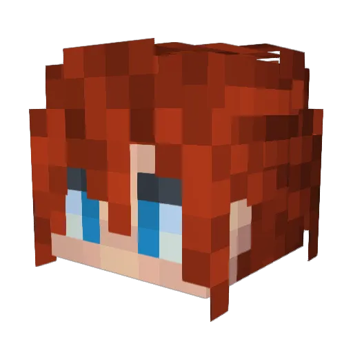CHANGWLUN Minecraft avatar head, 3D render