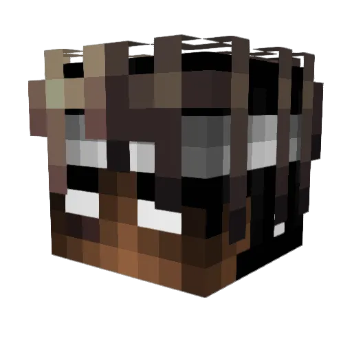 CHAOS9000 Minecraft avatar head, 3D render