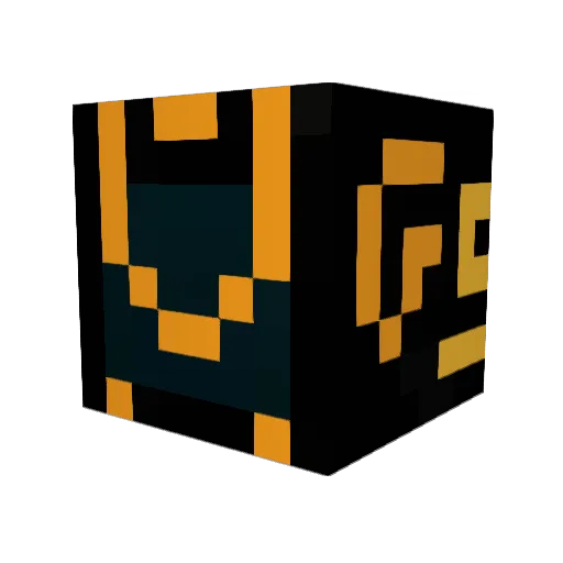 CHAOS_DRAGON_2 Minecraft avatar head, 3D render