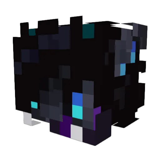 CHAOTIC_ORCA Minecraft avatar head, 3D render