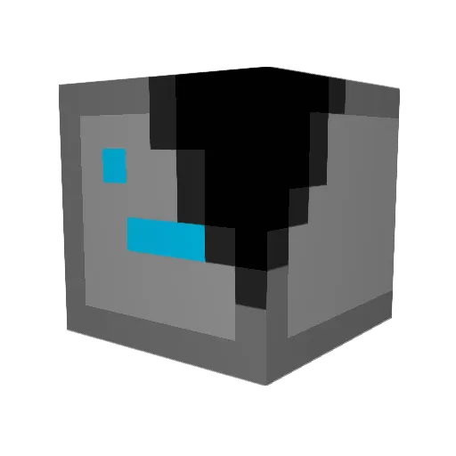 CHARWARS9 Minecraft avatar head, 3D render