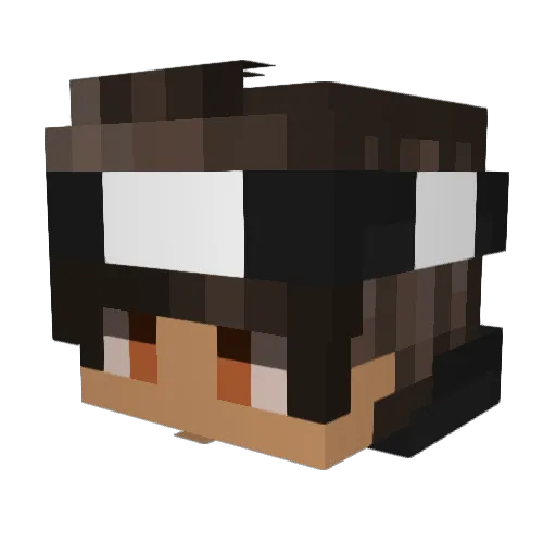 CHATTYGAMER Minecraft avatar head, 3D render