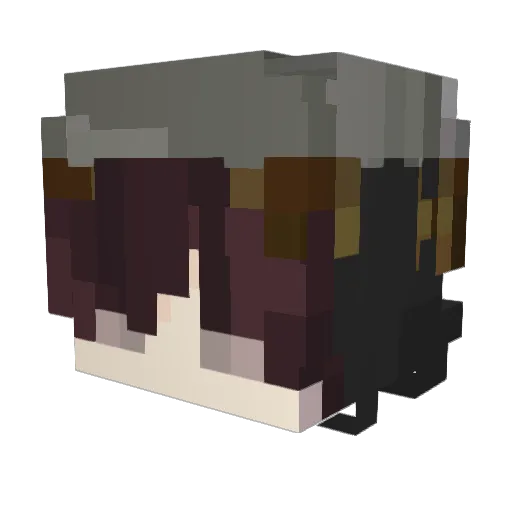 CHDRoll Minecraft avatar head, 3D render