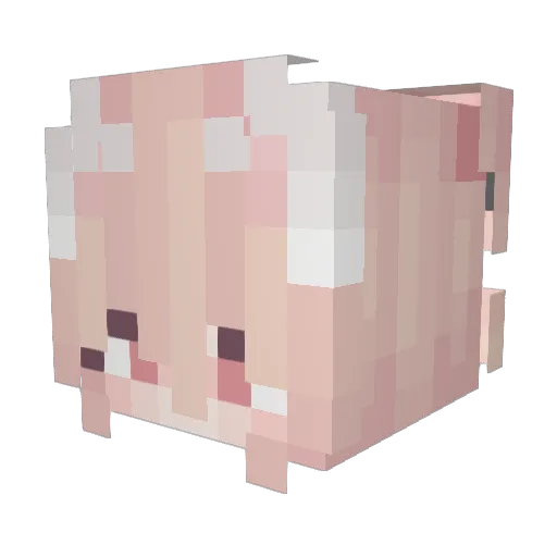 CHEAAA Minecraft avatar head, 3D render
