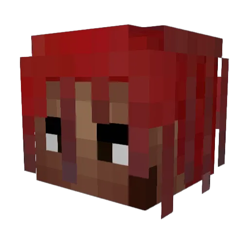 CHEATRS Minecraft avatar head, 3D render