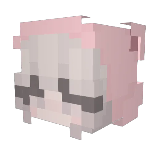 CHECAN Minecraft avatar head, 3D render