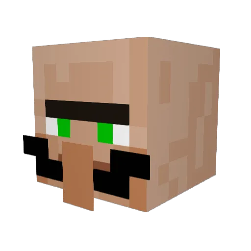 CHEESE5LUT Minecraft avatar head, 3D render