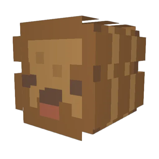 CHEESEMAN22 Minecraft avatar head, 3D render