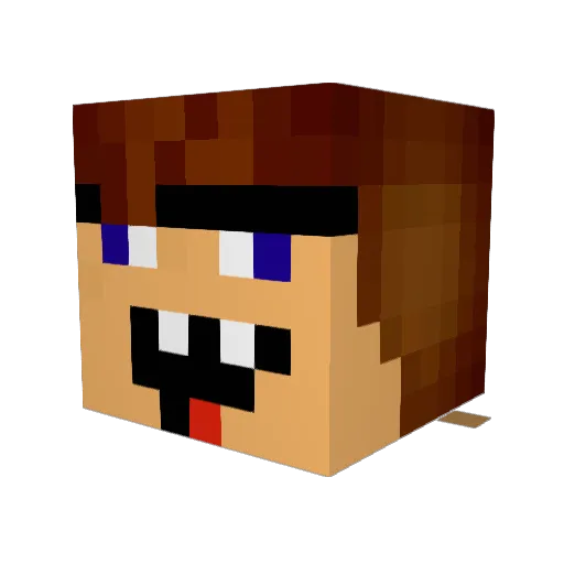 CHEFEN_ Minecraft avatar head, 3D render