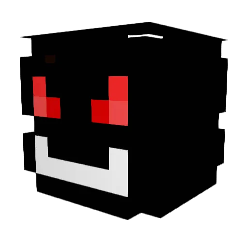 CHEKKIE Minecraft avatar head, 3D render