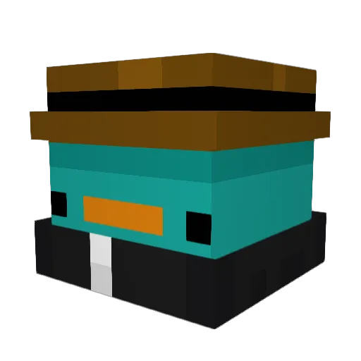CHEMITTA22 Minecraft avatar head, 3D render